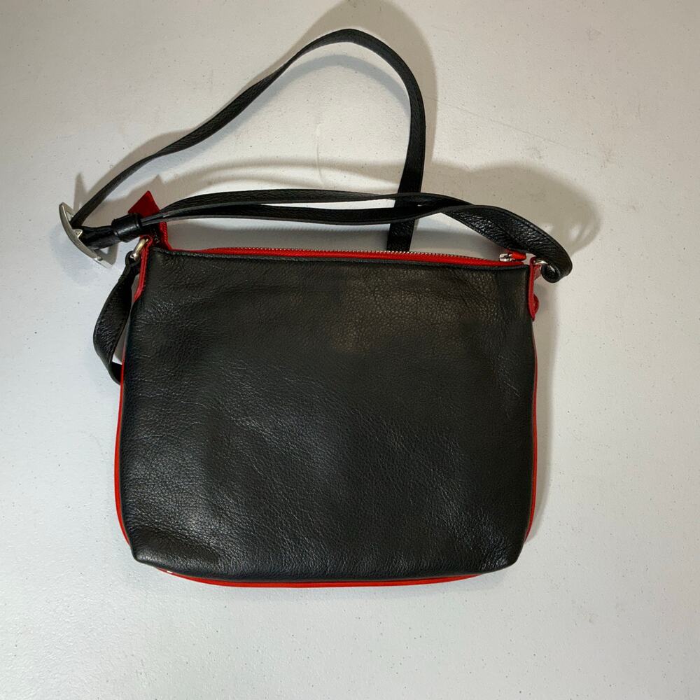 Brighton Gilly Flower Appliquéd Leather Shoulder Crossbody Purse Adjustable - Picture 2 of 7